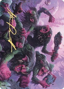 Hagi Mob Art Card (Gold-Stamped Signature) - Art Series: Kaldheim (ASKHM) #36 - Special Magic: The Gathering Trading Card
