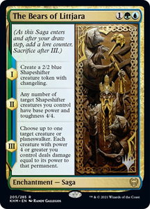 The Bears of Littjara - Promo Pack: Kaldheim (PPKHM) #205p - Rare Magic: The Gathering Trading Card