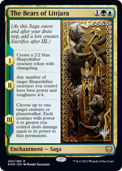 The Bears of Littjara trading card from Promo Pack: Kaldheim The Bears of Littjara - Promo Pack: Kaldheim Magic: The Gathering trading card