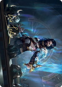 Halvar, God of Battle Art Card (Gold-Stamped Signature) - Art Series: Kaldheim (ASKHM) #2 - Special Magic: The Gathering Trading Card