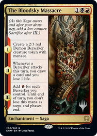 The Bloodsky Massacre - Promo Pack: Kaldheim (PPKHM) #207p - Rare Magic: The Gathering Trading Card