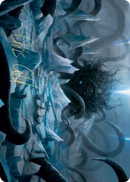 Icebreaker Kraken Art Card (Gold-Stamped Signature) - Art Series: Kaldheim Magic: The Gathering trading card