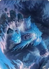 Icehide Troll Art Card - Art Series: Kaldheim (ASKHM) #46 - Special Magic: The Gathering Trading Card