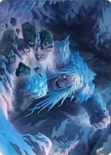 Icehide Troll Art Card - Art Series: Kaldheim Magic: The Gathering trading card
