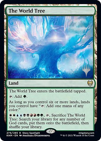 The World Tree trading card from Promo Pack: Kaldheim The World Tree - Promo Pack: Kaldheim Magic: The Gathering trading card