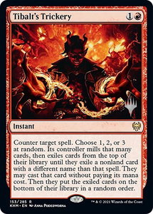Tibalt's Trickery - Promo Pack: Kaldheim (PPKHM) #153p - Rare Magic: The Gathering Trading Card