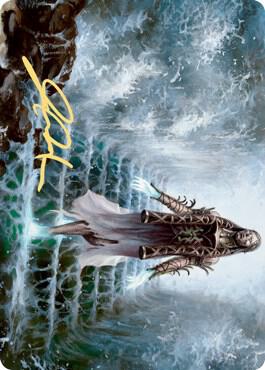 Karfell Harbinger Art Card (Gold-Stamped Signature) trading card from Art Series: Kaldheim Karfell Harbinger Art Card (Gold-Stamped Signature) - Art Series: Kaldheim Magic: The Gathering trading card