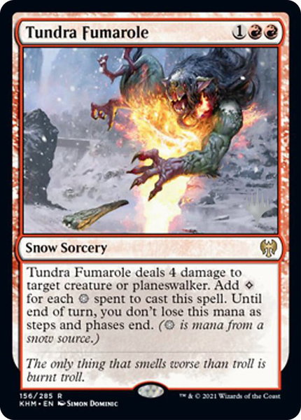 Tundra Fumarole - Promo Pack: Kaldheim Magic: The Gathering trading card