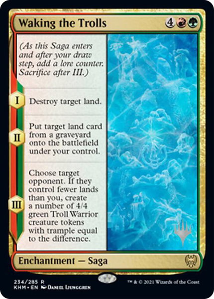 Waking the Trolls trading card from Promo Pack: Kaldheim Waking the Trolls - Promo Pack: Kaldheim Magic: The Gathering trading card