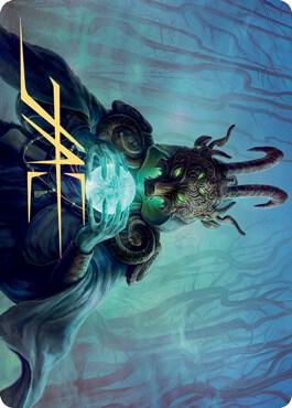 Masked Vandal Art Card (Gold-Stamped Signature) - Art Series: Kaldheim Magic: The Gathering trading card