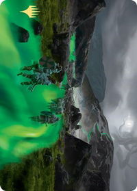 Path to the World Tree Art Card (Gold-Stamped Signature) - Art Series: Kaldheim (ASKHM) #50 - Special Magic: The Gathering Trading Card