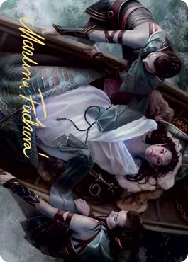 Return Upon the Tide Art Card (Gold-Stamped Signature) - Art Series: Kaldheim Magic: The Gathering trading card