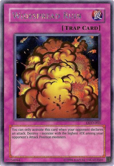 Widespread Ruin trading card from Dawn of Destiny Xbox Widespread Ruin - Dawn of Destiny Xbox YuGiOh trading card