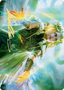 Revitalize Art Card (Gold-Stamped Signature) - Art Series: Kaldheim (ASKHM) #5 - Special Magic: The Gathering Trading Card
