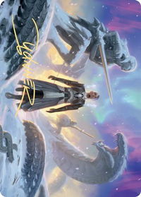 Search for Glory Art Card (Gold-Stamped Signature) - Art Series: Kaldheim (ASKHM) #7 - Special Magic: The Gathering Trading Card