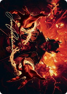 Tibalt's Trickery Art Card (Gold-Stamped Signature) - Art Series: Kaldheim (ASKHM) #38 - Special Magic: The Gathering Trading Card