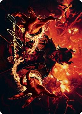 Tibalt's Trickery Art Card (Gold-Stamped Signature) - Art Series: Kaldheim Magic: The Gathering trading card
