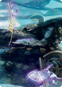 Valki, God of Lies Art Card (Gold-Stamped Signature) - Art Series: Kaldheim (ASKHM) #28 - Special Magic: The Gathering Trading Card