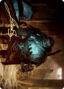 Vault Robber Art Card (Gold-Stamped Signature) - Art Series: Kaldheim (ASKHM) #40 - Special Magic: The Gathering Trading Card