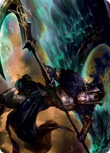 Vengeful Reaper Art Card (Gold-Stamped Signature) - Art Series: Kaldheim (ASKHM) #29 - Special Magic: The Gathering Trading Card