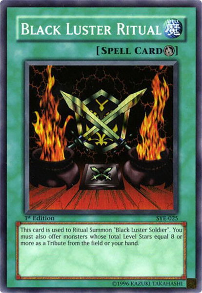 Black Luster Ritual trading card from Starter Deck: Yugi Evolution Black Luster Ritual - Starter Deck: Yugi Evolution YuGiOh trading card