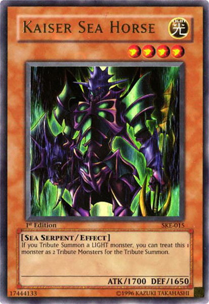 Kaiser Sea Horse trading card from Starter Deck: Kaiba Evolution Kaiser Sea Horse - Starter Deck: Kaiba Evolution YuGiOh trading card