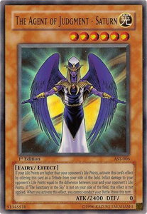 The Agent of Judgment - Saturn - Ancient Sanctuary (AST) #AST-006 - Ultra Rare YuGiOh Trading Card
