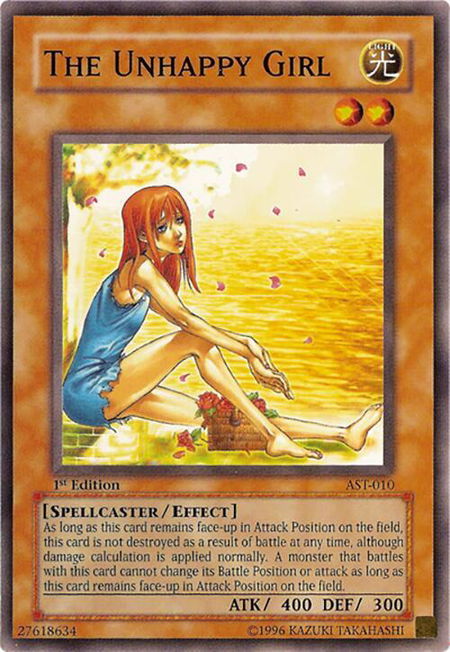 The Unhappy Girl - Ancient Sanctuary YuGiOh trading card
