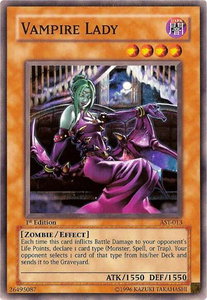Vampire Lady - Ancient Sanctuary (AST) #AST-013 - Common / Short Print YuGiOh Trading Card