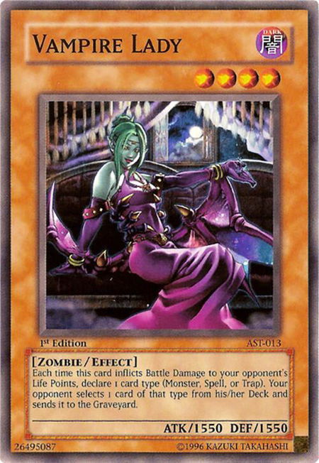 Vampire Lady - Ancient Sanctuary YuGiOh trading card