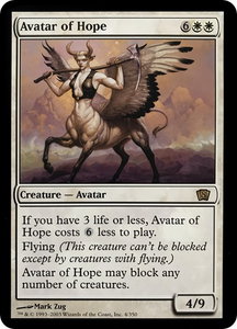 Avatar of Hope (8th Edition) - Oversize Cards (OVER) #4 - Rare Magic: The Gathering Trading Card