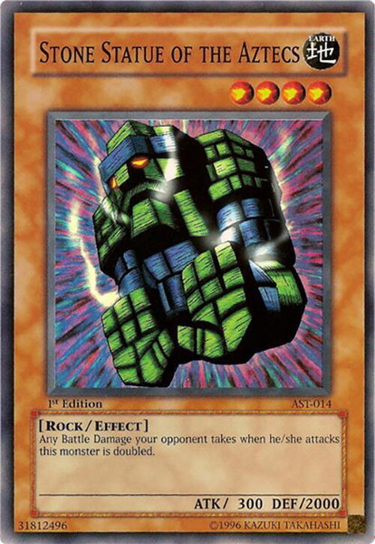 Stone Statue of the Aztecs trading card from Ancient Sanctuary Stone Statue of the Aztecs - Ancient Sanctuary YuGiOh trading card