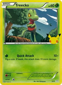 Treecko - 3/25 - McDonald's 25th Anniversary Promos (MCD21) #003/025 - Rare Pokémon Trading Card