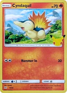 Cyndaquil - 10/25 - McDonald's 25th Anniversary Promos (MCD21) #010/025 - Rare Pokémon Trading Card