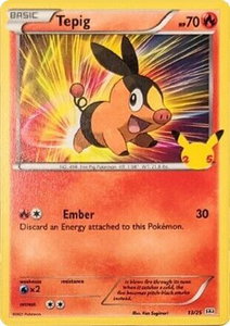 Tepig - 13/25 - McDonald's 25th Anniversary Promos (MCD21) #013/025 - Rare Pokémon Trading Card