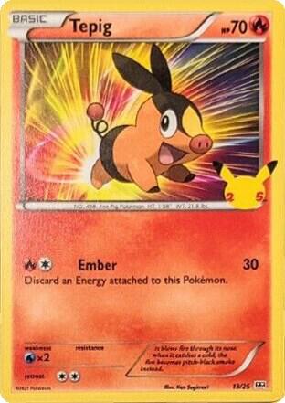 Tepig - 13/25 - McDonald's 25th Anniversary Promos Pokémon trading card