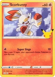 Scorbunny - 16/25 - McDonald's 25th Anniversary Promos (MCD21) #016/025 - Rare Pokémon Trading Card