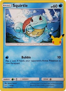 Squirtle - 17/25 - McDonald's 25th Anniversary Promos (MCD21) #017/025 - Rare Pokémon Trading Card
