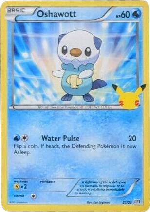 Oshawott - 21/25 - McDonald's 25th Anniversary Promos Pokémon trading card