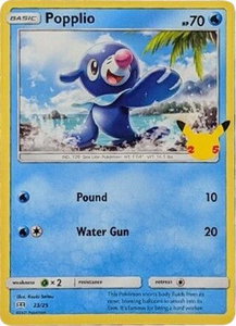 Popplio - 23/25 - McDonald's 25th Anniversary Promos (MCD21) #023/025 - Rare Pokémon Trading Card