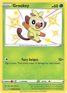 Grookey - Shining Fates: Shiny Vault (SHFSV) #SV004/SV122 - Holo Rare Pokémon Trading Card