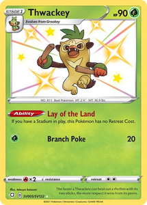 Thwackey - Shining Fates: Shiny Vault (SHFSV) #SV005/SV122 - Holo Rare Pokémon Trading Card