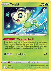 Celebi - Shining Fates (SHF) #003/072 - Rare Pokémon Trading Card