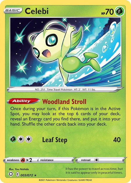 Celebi - Shining Fates Pokémon trading card