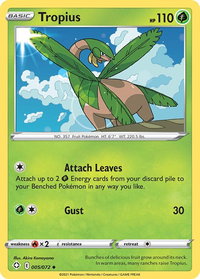 Tropius - Shining Fates (SHF) #005/072 - Uncommon Pokémon Trading Card