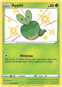 Applin - Shining Fates: Shiny Vault (SHFSV) #SV012/SV122 - Holo Rare Pokémon Trading Card