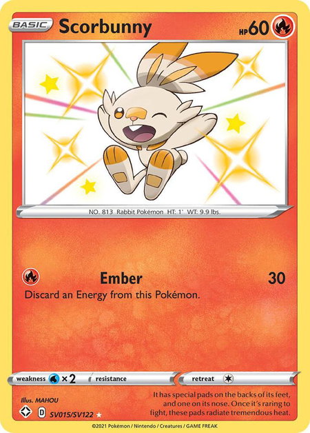 Scorbunny - Shining Fates: Shiny Vault Pokémon trading card
