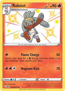 Raboot - Shining Fates: Shiny Vault (SHFSV) #SV016/SV122 - Holo Rare Pokémon Trading Card
