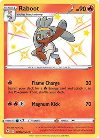 Raboot - Shining Fates: Shiny Vault (SHFSV) #SV016/SV122 - Holo Rare Pokémon Trading Card