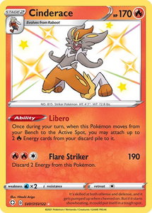 Cinderace - Shining Fates: Shiny Vault (SHFSV) #SV017/SV122 - Holo Rare Pokémon Trading Card